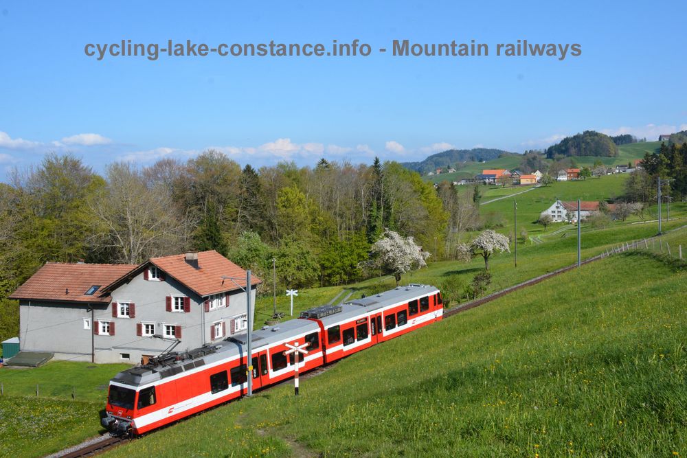 Cycling along Lake Constance - Rorschach-Heiden Rack-and-Pinion Railway